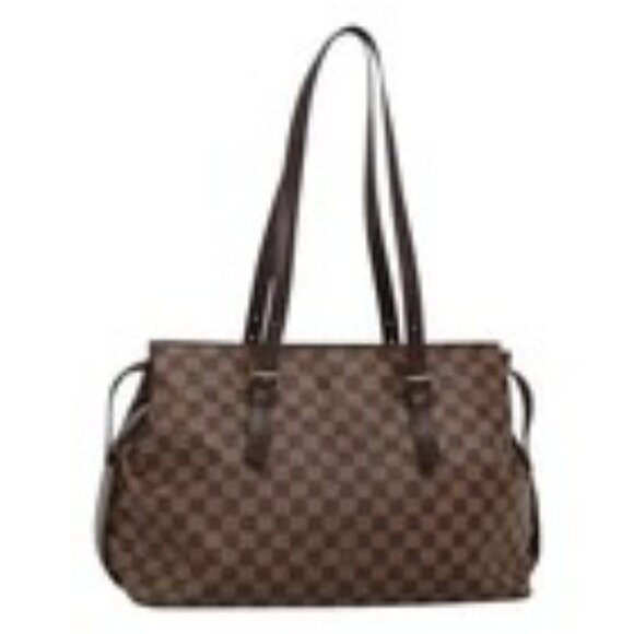 LOUIS VUITTON Damier Ebene Chelsea Tote Bag N51119 LV Auth BA3637 - Picture 1 of 16